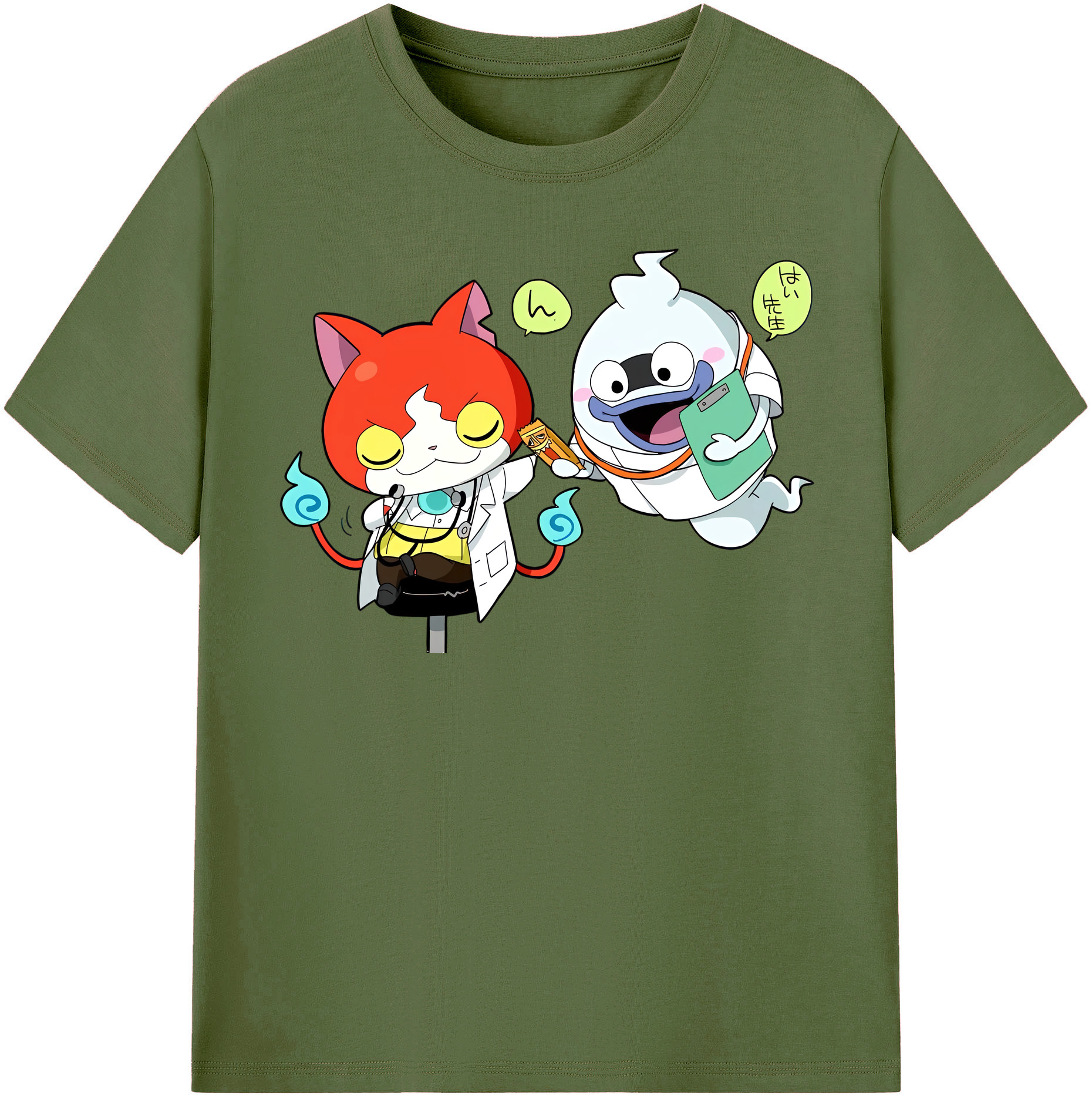 （画像用） 妖怪ウォッチ Yo-kai Watch 綿100％半袖Tシャツ（フロントプリント）